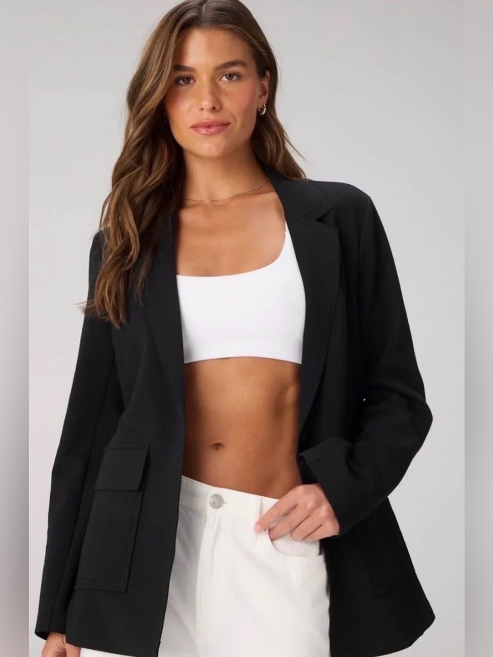 Fabletics Black Relaxed Blazer